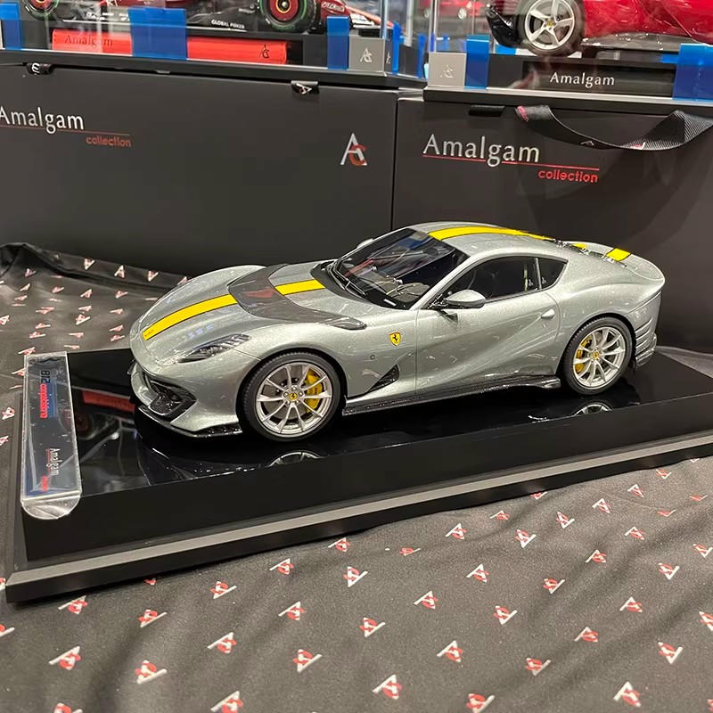 Amalgam 1:18 Ferrari 812 Competizione Resin Model – Gray