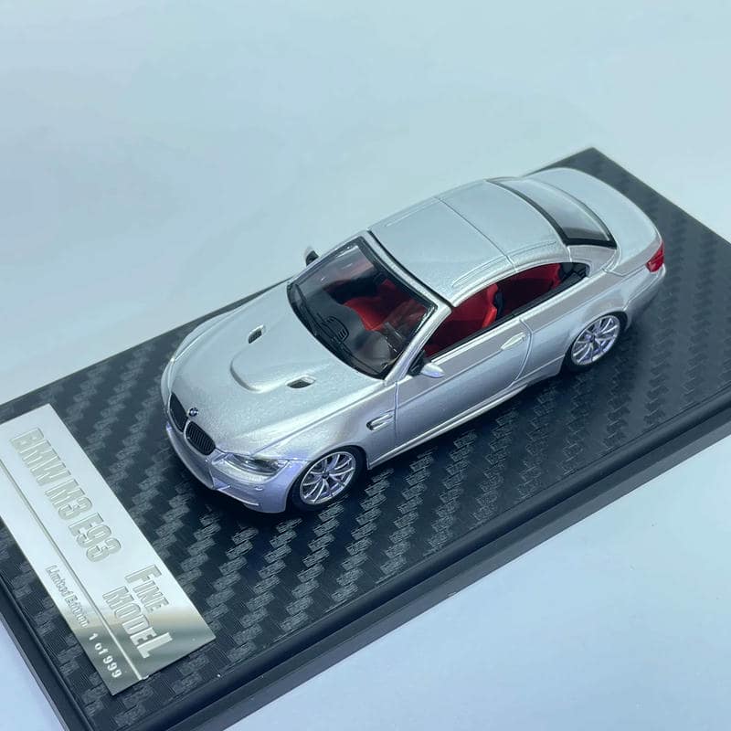 FINE MODEL 1:64 BMW M3 E93 Convertible Diecast Model Car – Alloy Open-Top Collectible