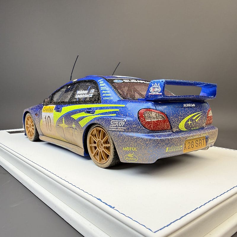 1:18 Subaru Impreza STI WRC 2002 Monte Carlo Rally Resin Model Car