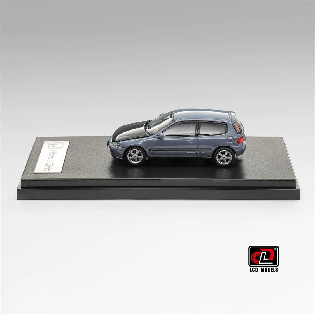 LCD Models 1:64 Honda Civic SiR II EG6 Diecast Model Car – Opening Hood JDM Hatchback Collectible