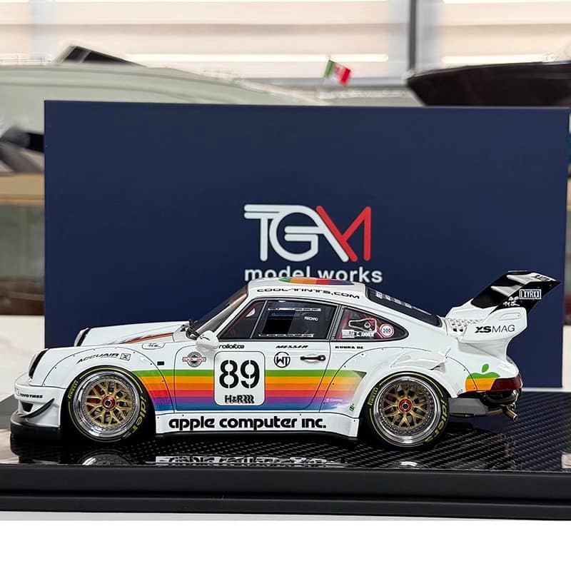 TGM 1:18 Porsche RWB 964 #89 Apple Livery Limited Resin Model