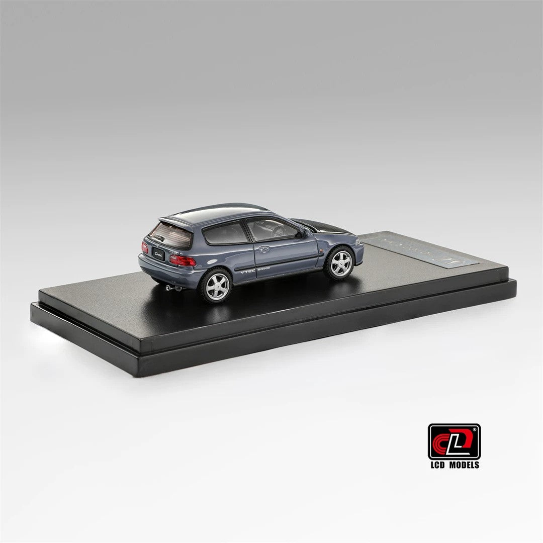 LCD Models 1:64 Honda Civic SiR II EG6 Diecast Model Car – Opening Hood JDM Hatchback Collectible