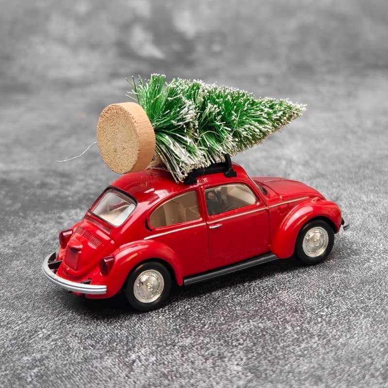 Norev 1:43 Porsche 911 Turbo / Volkswagen Beetle / Renault--Christmas Edition Diecast Model Collection – 