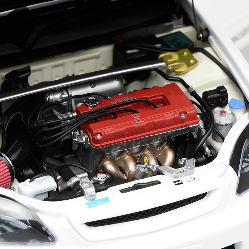 MOTORHELIX MH 1:18 Honda Civic Type R EK9 J's Racing Diecast Model – Full Detail JDM
