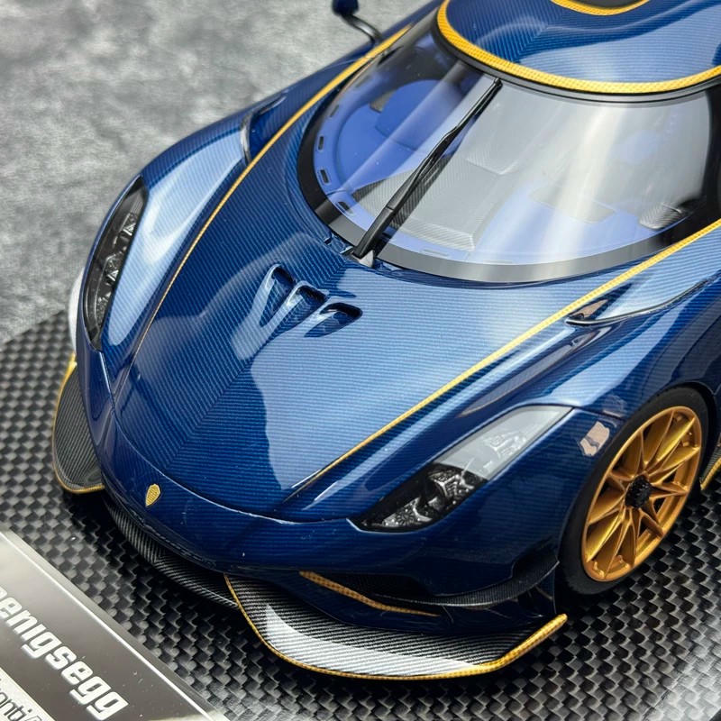Frontiart 1:18 Koenigsegg Regera Resin Model Car — Carbin Dark Blue