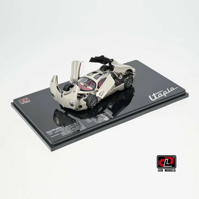 LCD Pagani Utopia 1:43 Diecast Model Car