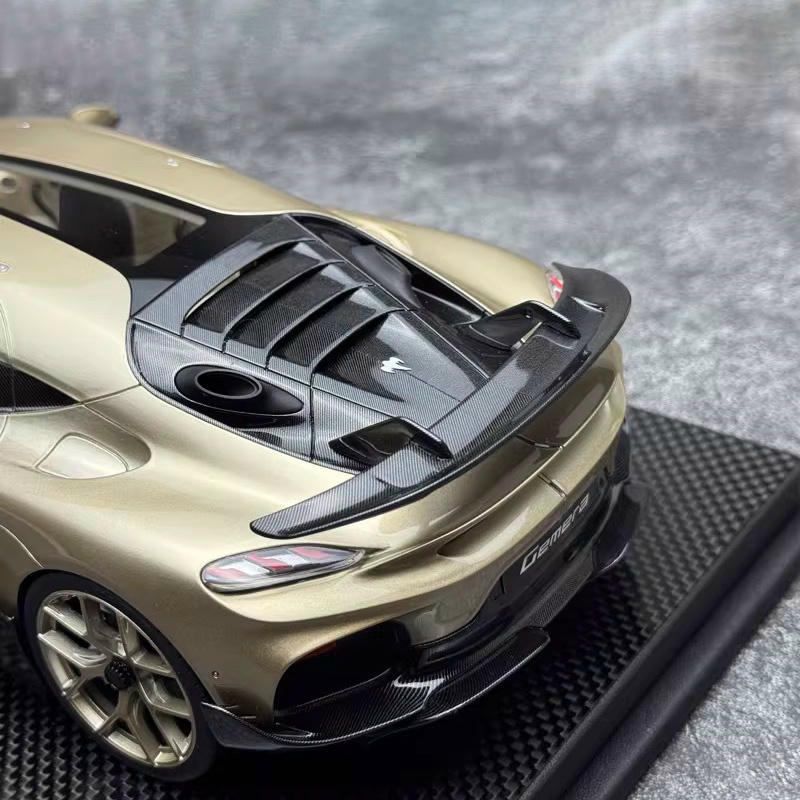FrontiArt 1:18 Koenigsegg Gemera Resin Model — Champagne Gold