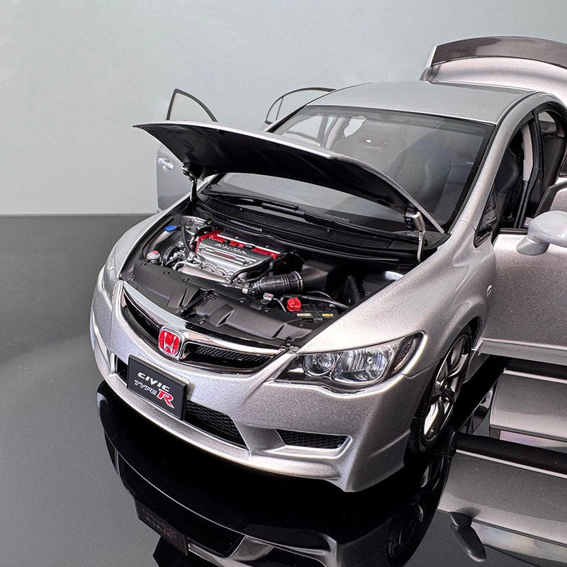 Honda Civic Type R FD2 Motorhelix  Diecast Model – 1/18 Scale (Blue/Silver) Limited Edition