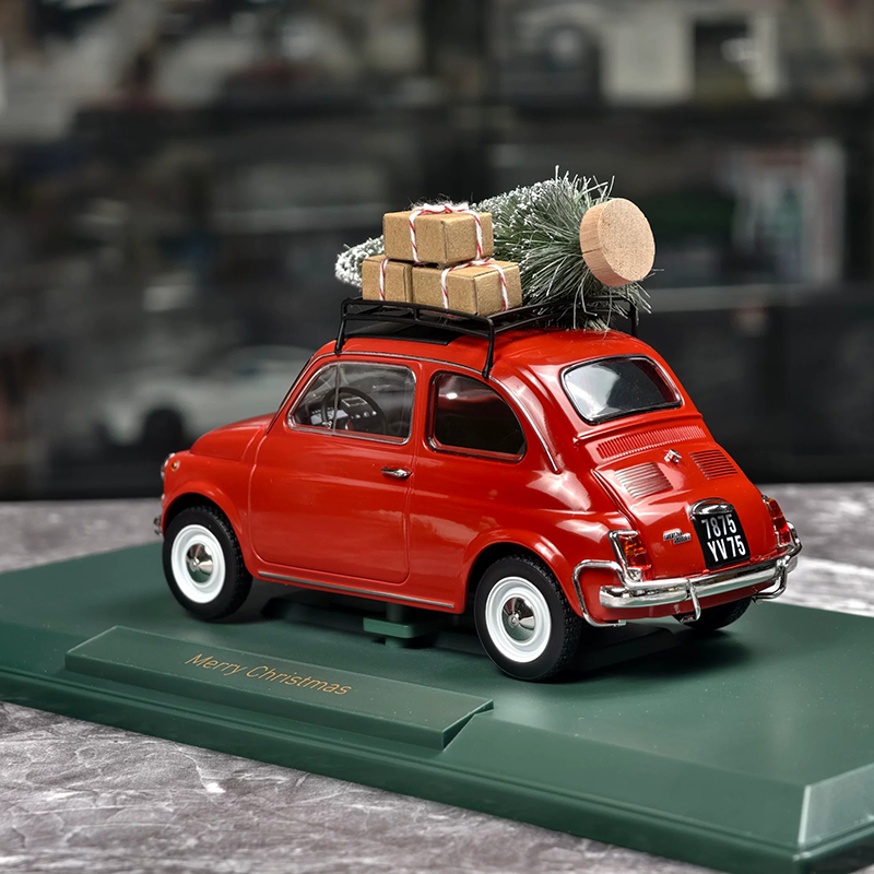 NOREV 1:18 Christmas Edition Volkswagen Beetle, Porsche 911 &amp; Fiat 500 Diecast Model Cars