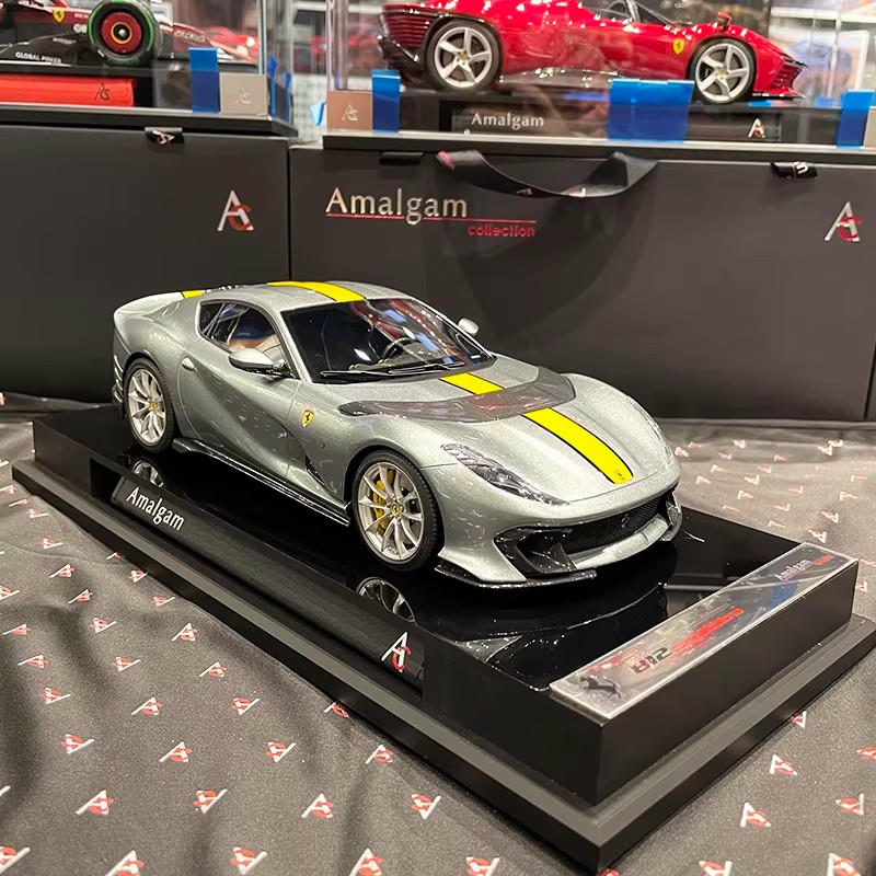 Amalgam 1:18 Ferrari 812 Competizione Resin Model – Gray