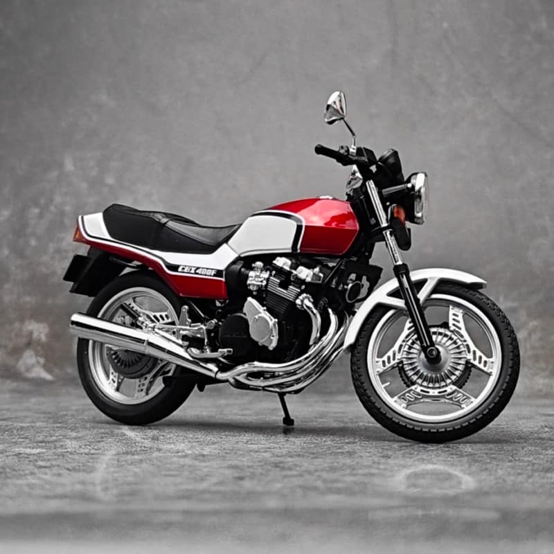 AOSHIMA 1:12 Honda CBX 400F Alloy Motorcycle Scale Model – YX car