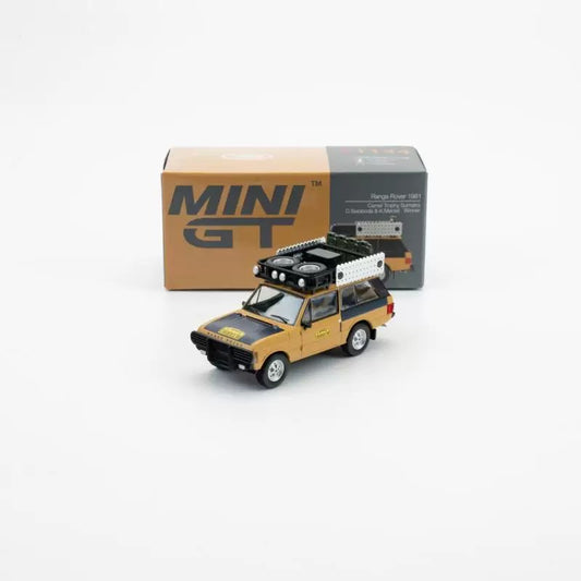 MINI GT 1:64 Land Rover Range Rover 1981 Sumatra Trophy #1144 Diecast Model Car