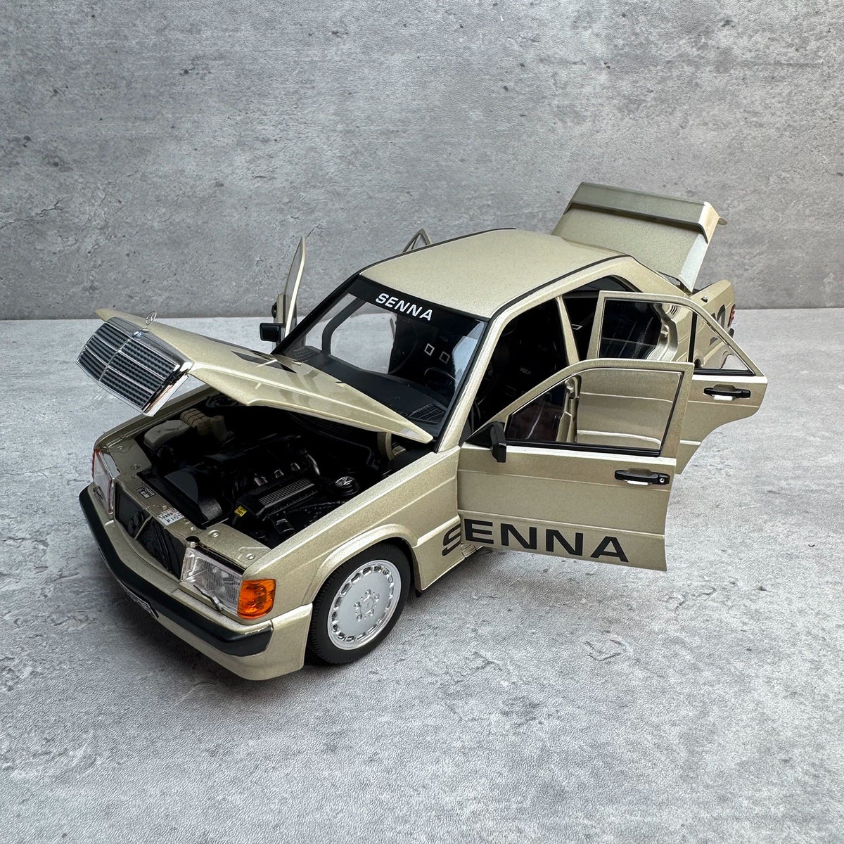 NOREV 1:18 Mercedes-Benz 190 E 2.3-16 1984 Nürburgring #11 Ayrton Senna Diecast Model Car
