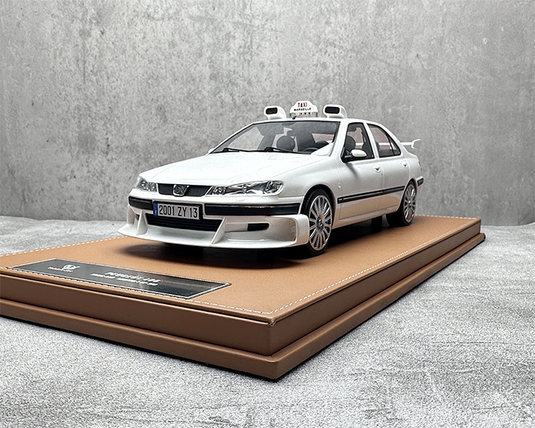 Fahrzeugkunst Peugeot 406 Taxi Harz Auto Modell Sammlung 1 18 Taxi Express