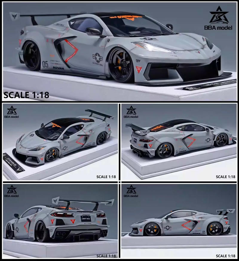 BBA 1:18 Corvette C8 Resin Model