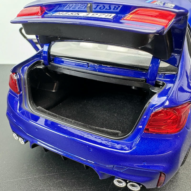 NOREV 1:18 BMW M5 F90 M Power Alloy Diecast Model Car – Blue Collector Display
