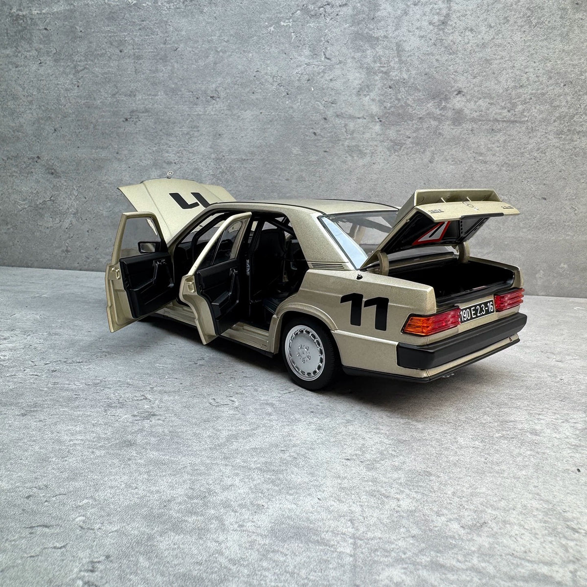 NOREV 1:18 Mercedes-Benz 190 E 2.3-16 1984 Nürburgring #11 Ayrton Senna Diecast Model Car