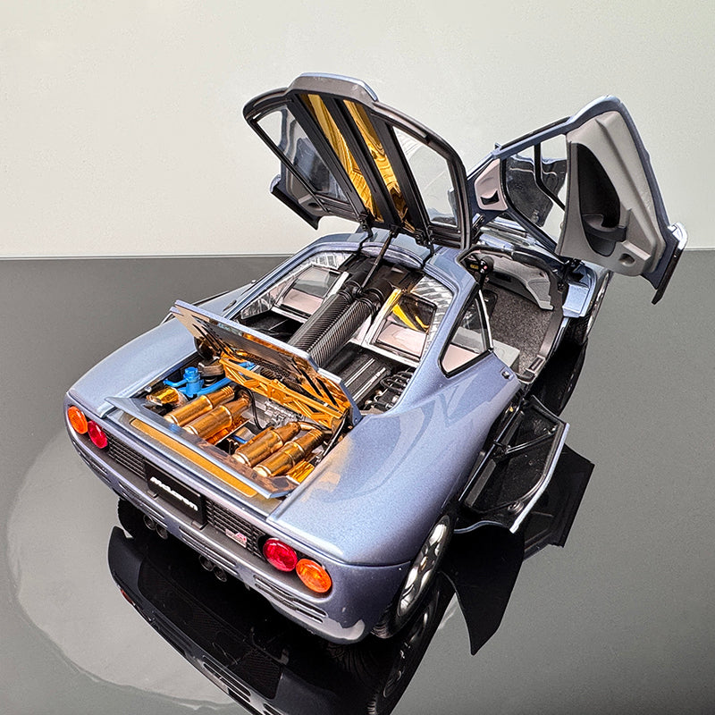McLaren F1 XP5 Diecast Model – 1:18 Scale Interactive Collectible by LCD ice blue