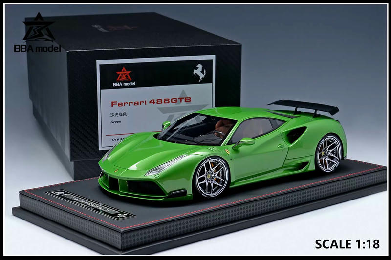 BBA Ferrari 488 GTB Novitec 1:18 Resin Model Car