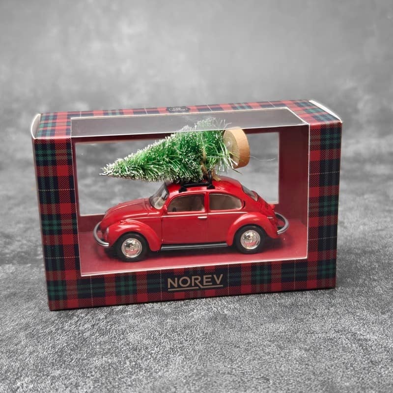 Norev 1:43 Porsche 911 Turbo / Volkswagen Beetle / Renault--Christmas Edition Diecast Model Collection – 