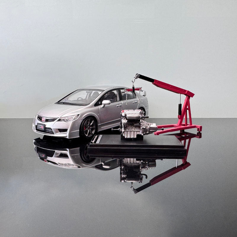 Honda Civic Type R FD2 Motorhelix  Diecast Model – 1/18 Scale (Blue/Silver) Limited Edition