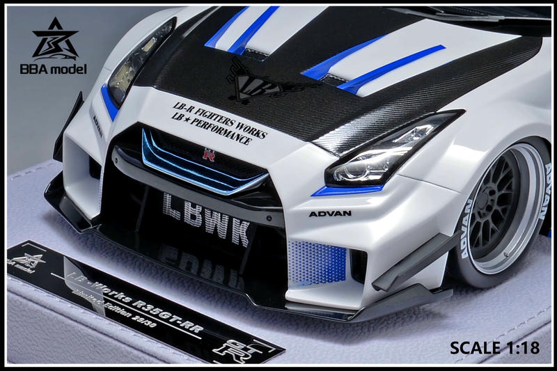 BBA Nissan GT-R 35GT-RR 1:18 Resin Model Car