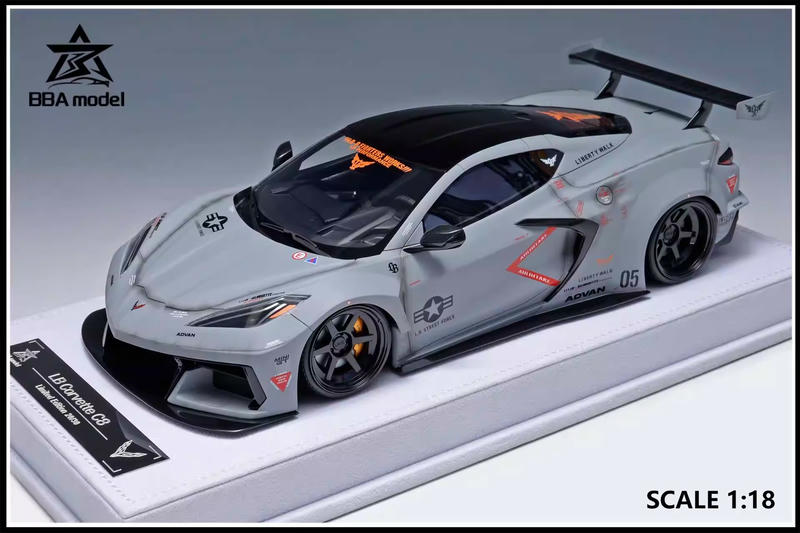 BBA 1:18 Corvette C8 Resin Model
