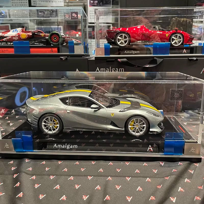 Amalgam 1:18 Ferrari 812 Competizione Resin Model – Gray