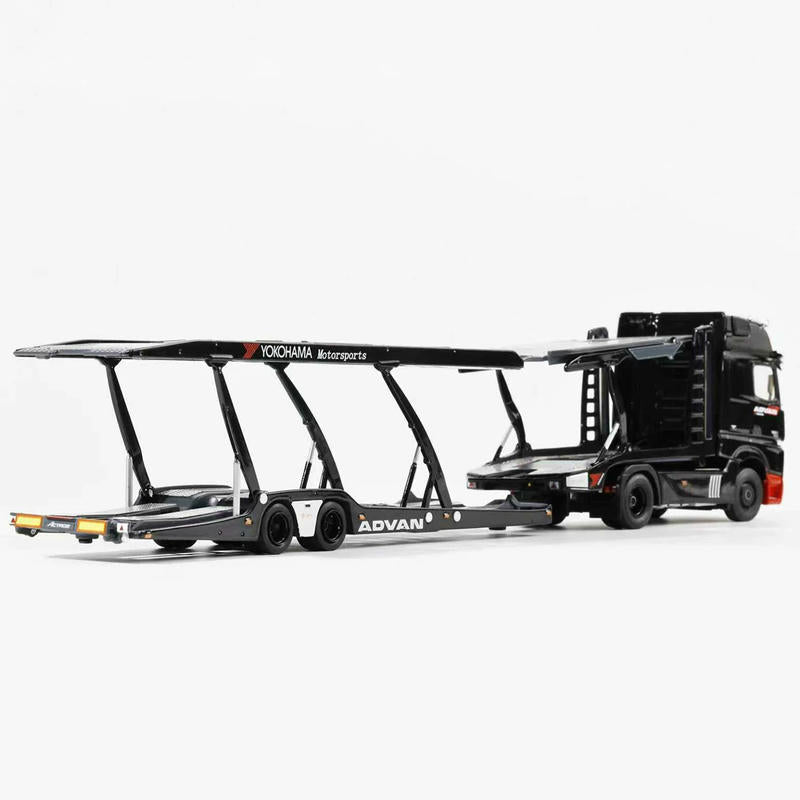 Mercedes-Benz Actros Double-Decker Car Transport Trailer 1:64 Diecast Model