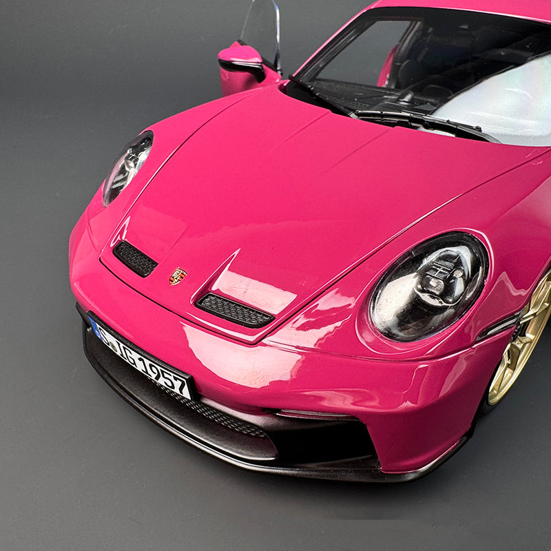 Norev Porsche 911 GT3 1:18 Scale Diecast Model Car – Alloy, ABS &amp; Rubber with Opening Doors and Functional Steering