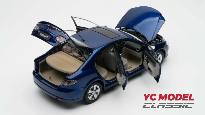 YC Model Mazda6 Coupe 1:18 Diecast Model Car