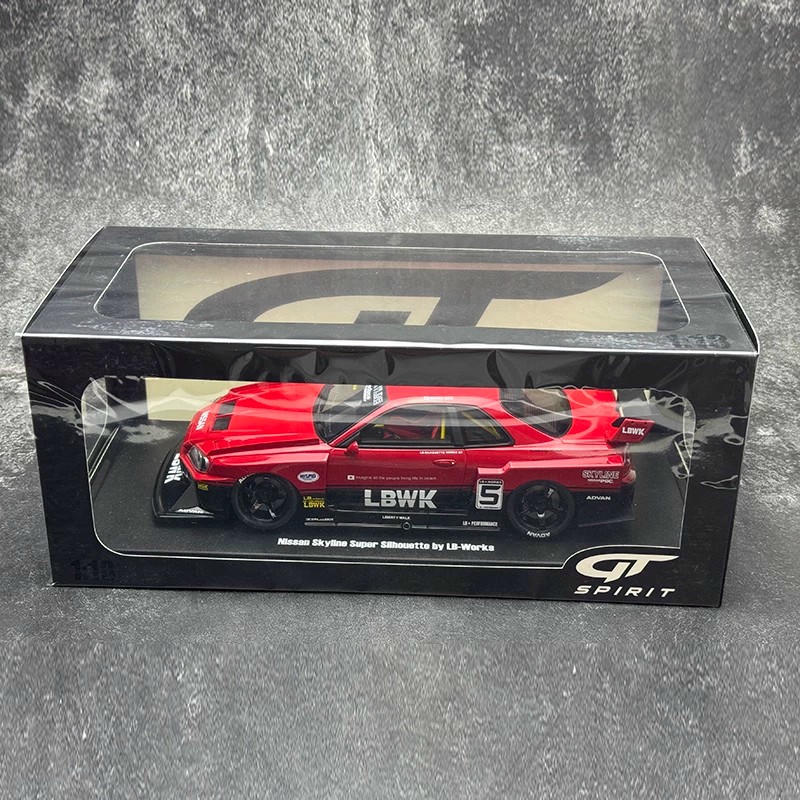 GT Spirit 1:18 Nissan Skyline GT-R R34 Super Silhouette LBWK Resin Model