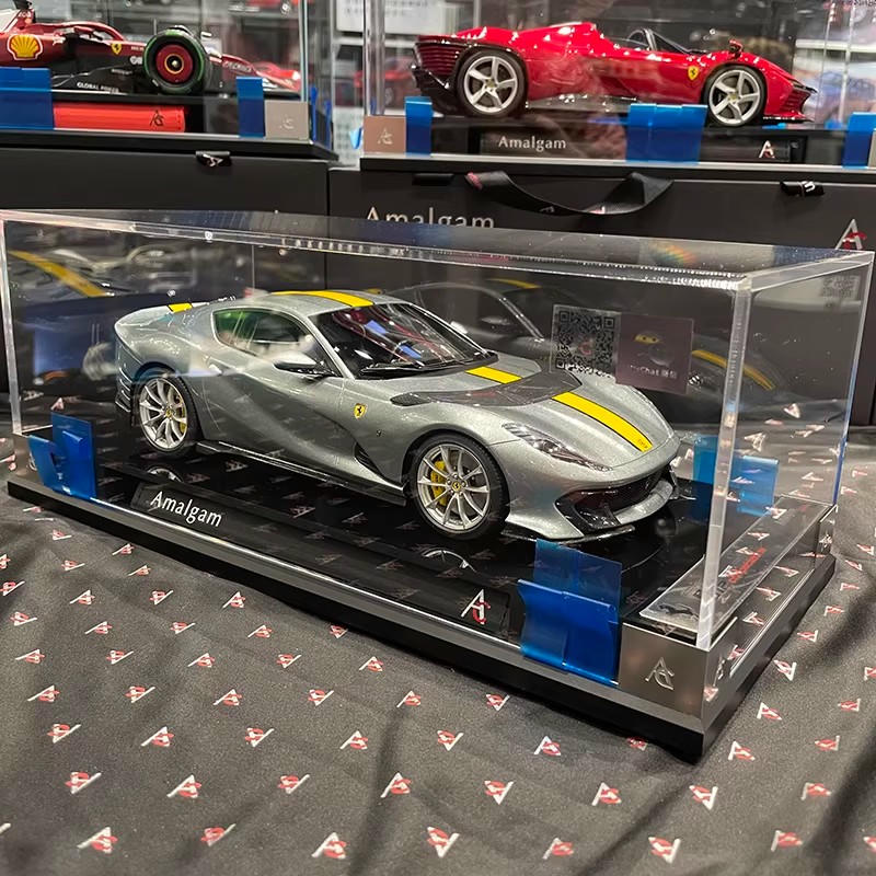 Amalgam 1:18 Ferrari 812 Competizione Resin Model – Gray
