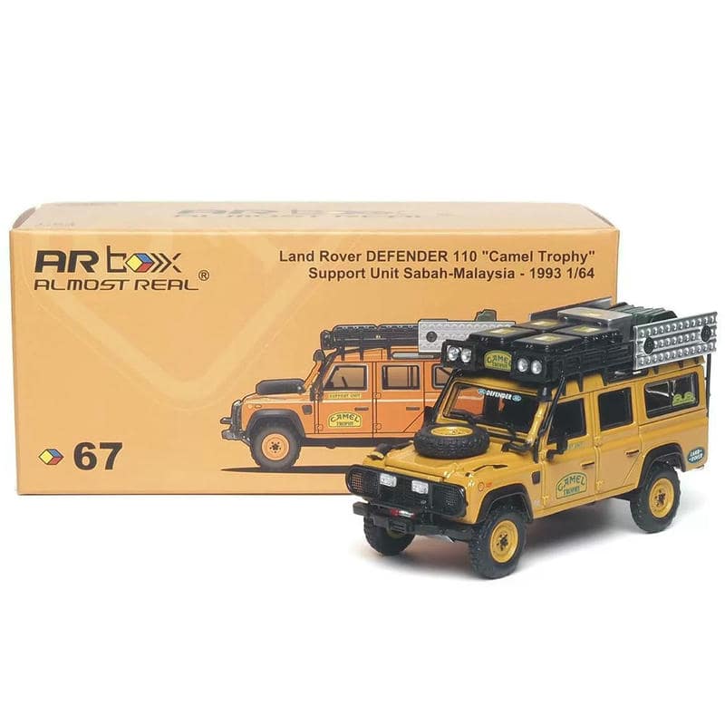 AR Box 1:64 Land Rover Defender 110 Camel Trophy 1993 Sabah–Malaysia Support Vehicle Diecast Model