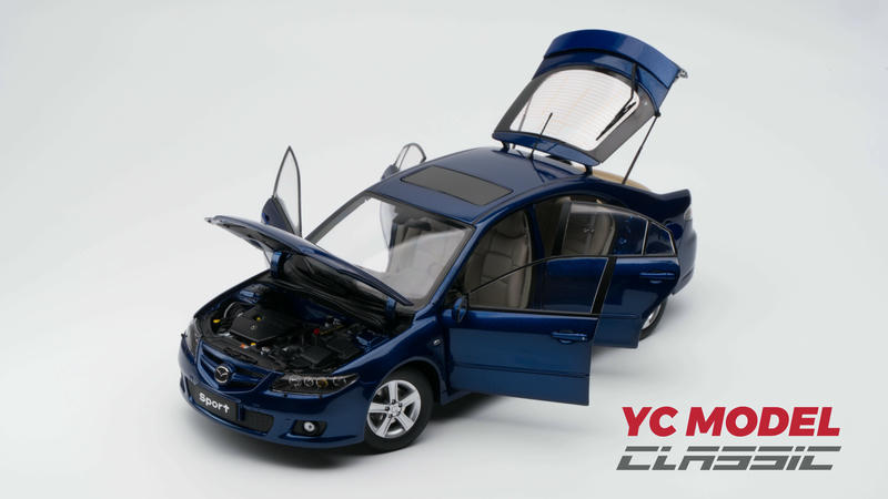 YC Model Mazda6 Coupe 1:18 Diecast Model Car