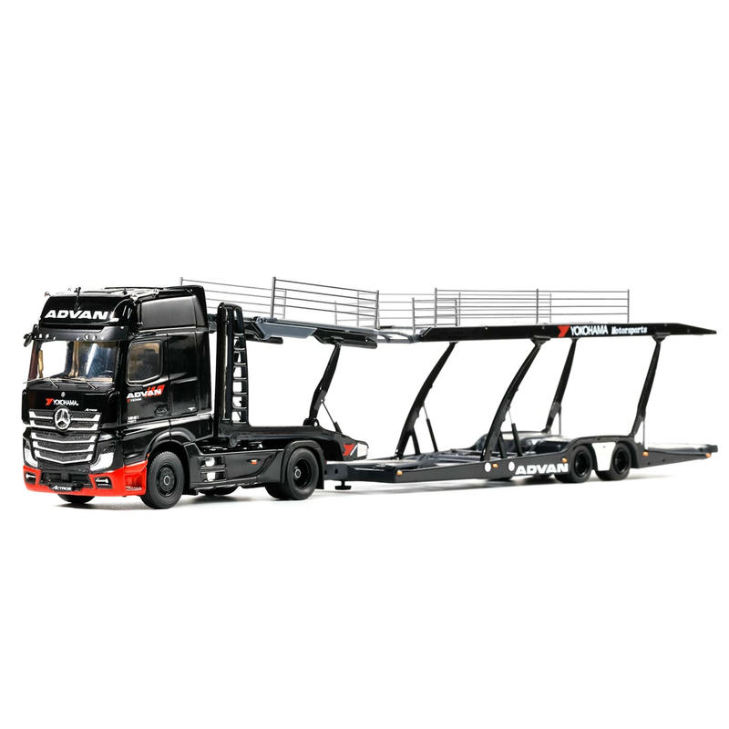 Mercedes-Benz Actros Double-Decker Car Transport Trailer 1:64 Diecast Model