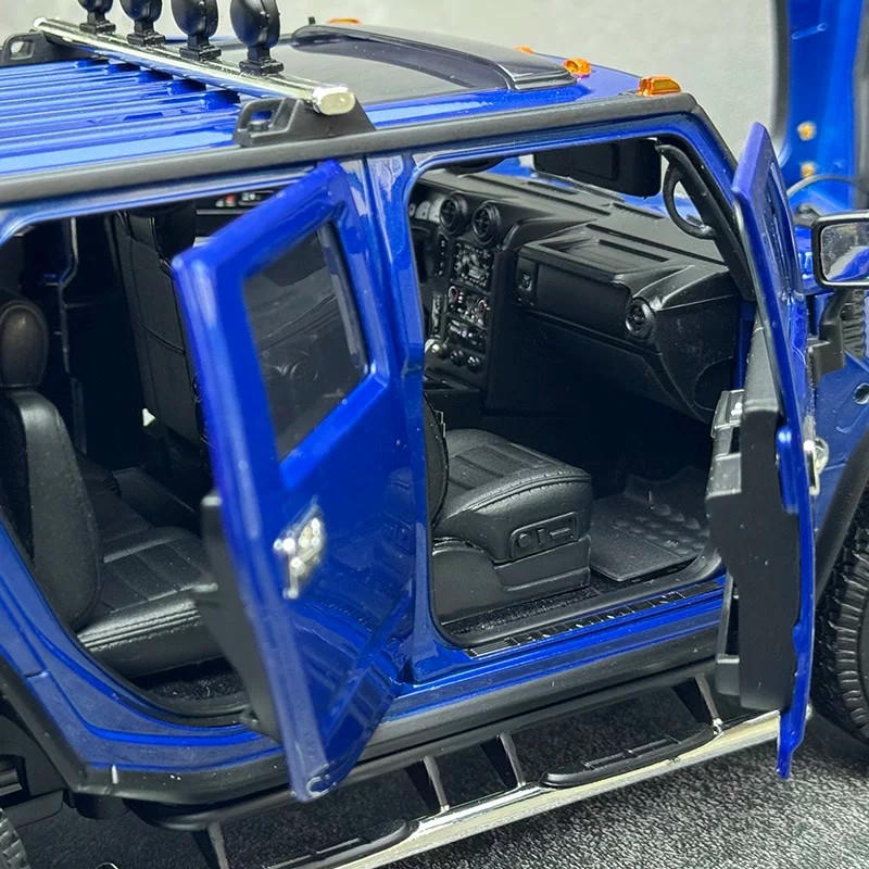 HIGHWAY61 1:18 Hummer H2 Diecast Model – Blue – YX car model