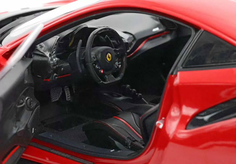 BBR 1:18 Ferrari 488 Pista Diecast Model – Rosso Corsa