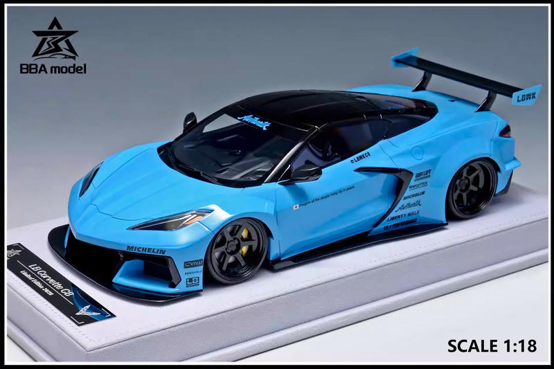BBA 1:18 Corvette C8 Resin Model