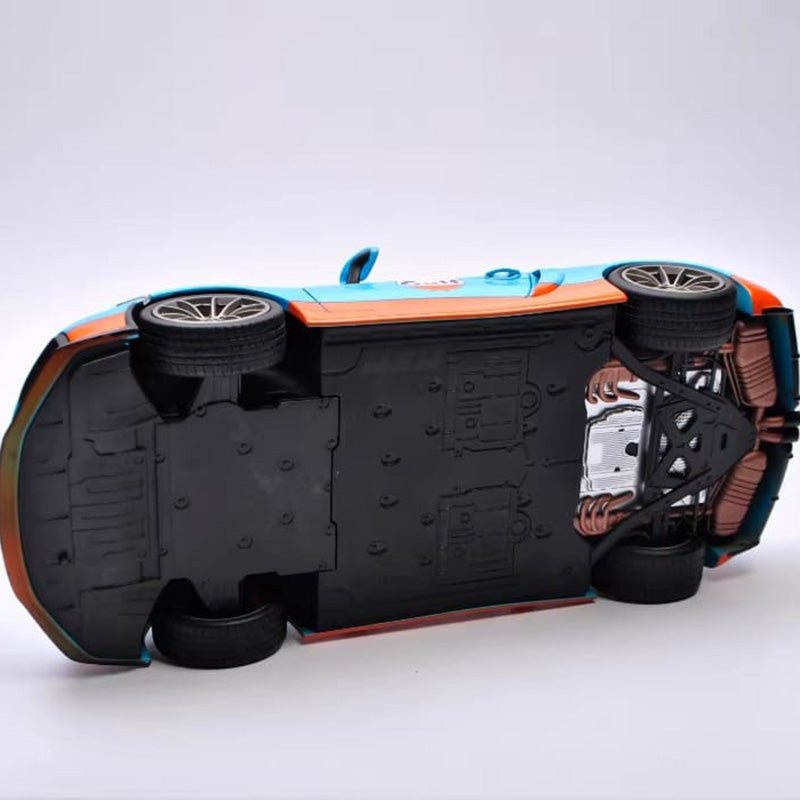 Schuco 1:18 Porsche Cayman GT4 – Gulf Edition Alloy Model