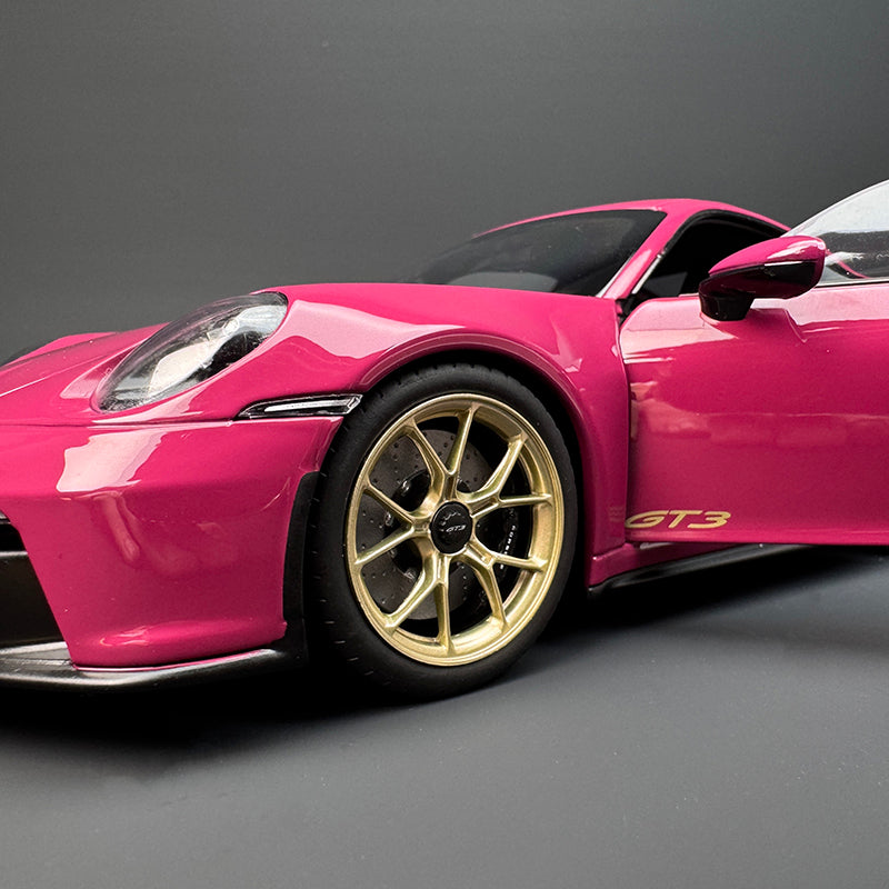 Norev Porsche 911 GT3 1:18 Scale Diecast Model Car – Alloy, ABS &amp; Rubber with Opening Doors and Functional Steering