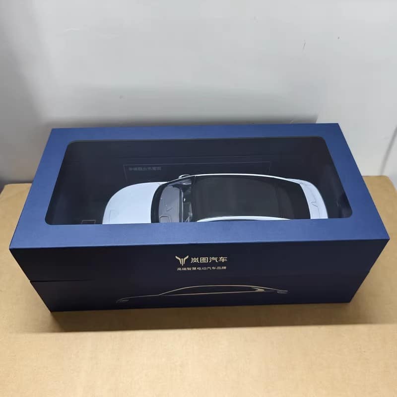 Original 1:18 Dongfeng Voyah Zhuiguang EV Sedan Alloy Diecast Model