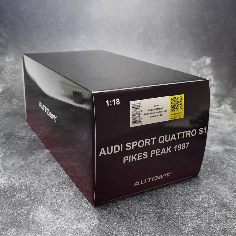 AUTOart 1:18 Audi Quattro S1 Rally Monte Carlo 1986 Diecast car Model