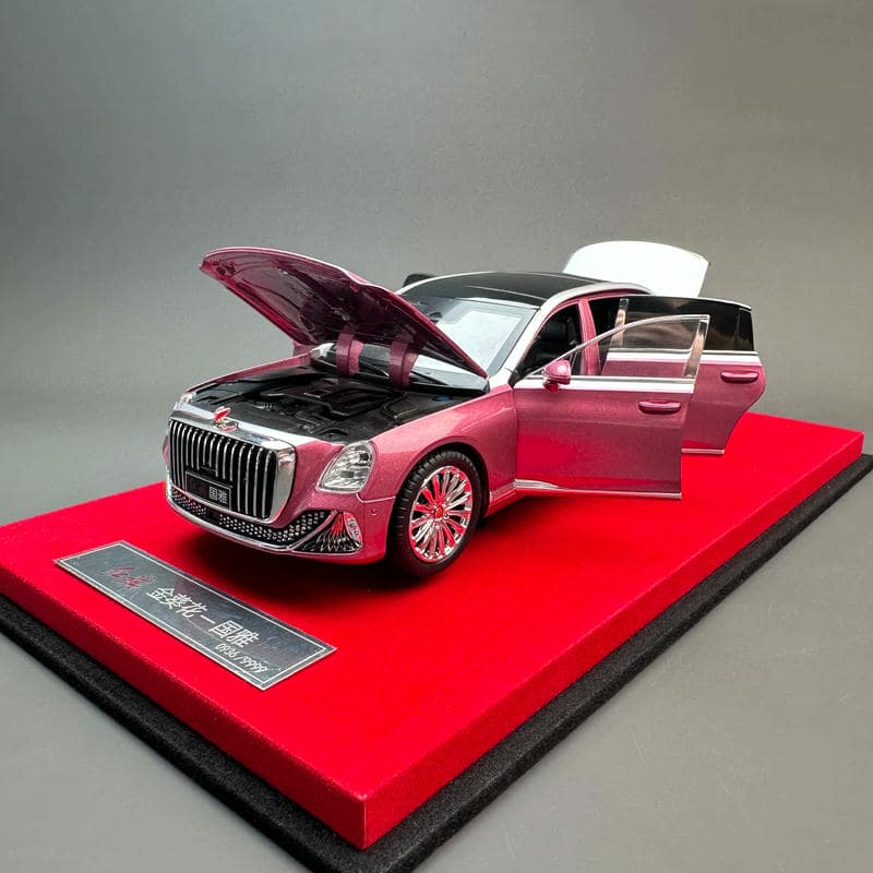 Hongqi Guoya 1:24 Diecast Model – FAW Golden Sunflower Luxury Sedan Collector Edition