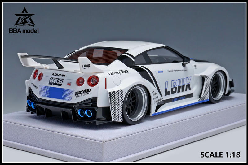 BBA Nissan GT-R 35GT-RR 1:18 Resin Model Car