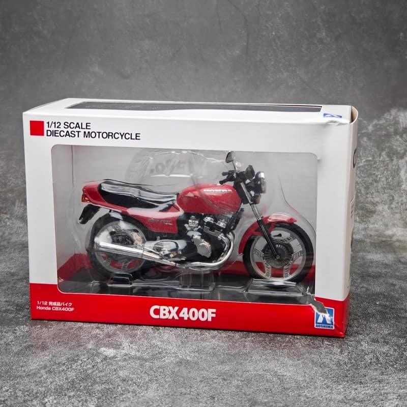 AOSHIMA 1:12 Honda CBX 400F Alloy Motorcycle Scale Model – YX car