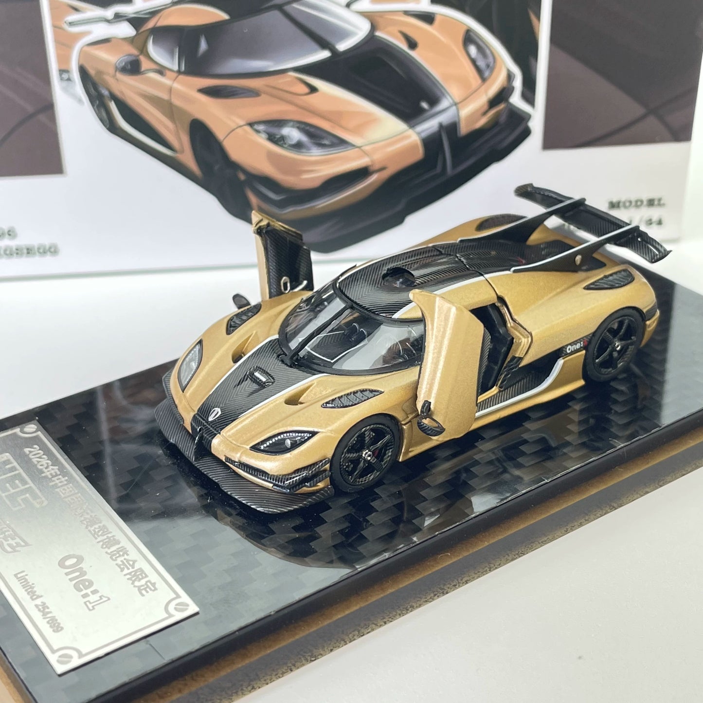 Car King HEC2026 Exhibition Limited Edition 1:64 Diecast Model Collection – Gold