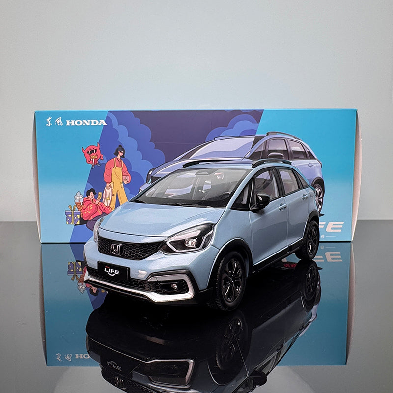 Honda LIFE Diecast Model – 1:18 Scale Interactive Collectible (Blue)