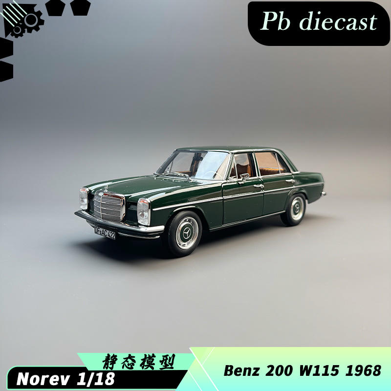 Norev Mercedes-Benz 200 W115 1968 1:18 Diecast Model Car – Green