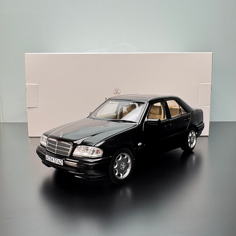 Mercedes-Benz C-Class 1993 1:18 Full-Open Die-Cast Model by Norev (Black)